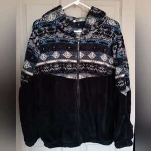 Women's Full Zip Printed Jacket - Size Small - Super Soft!